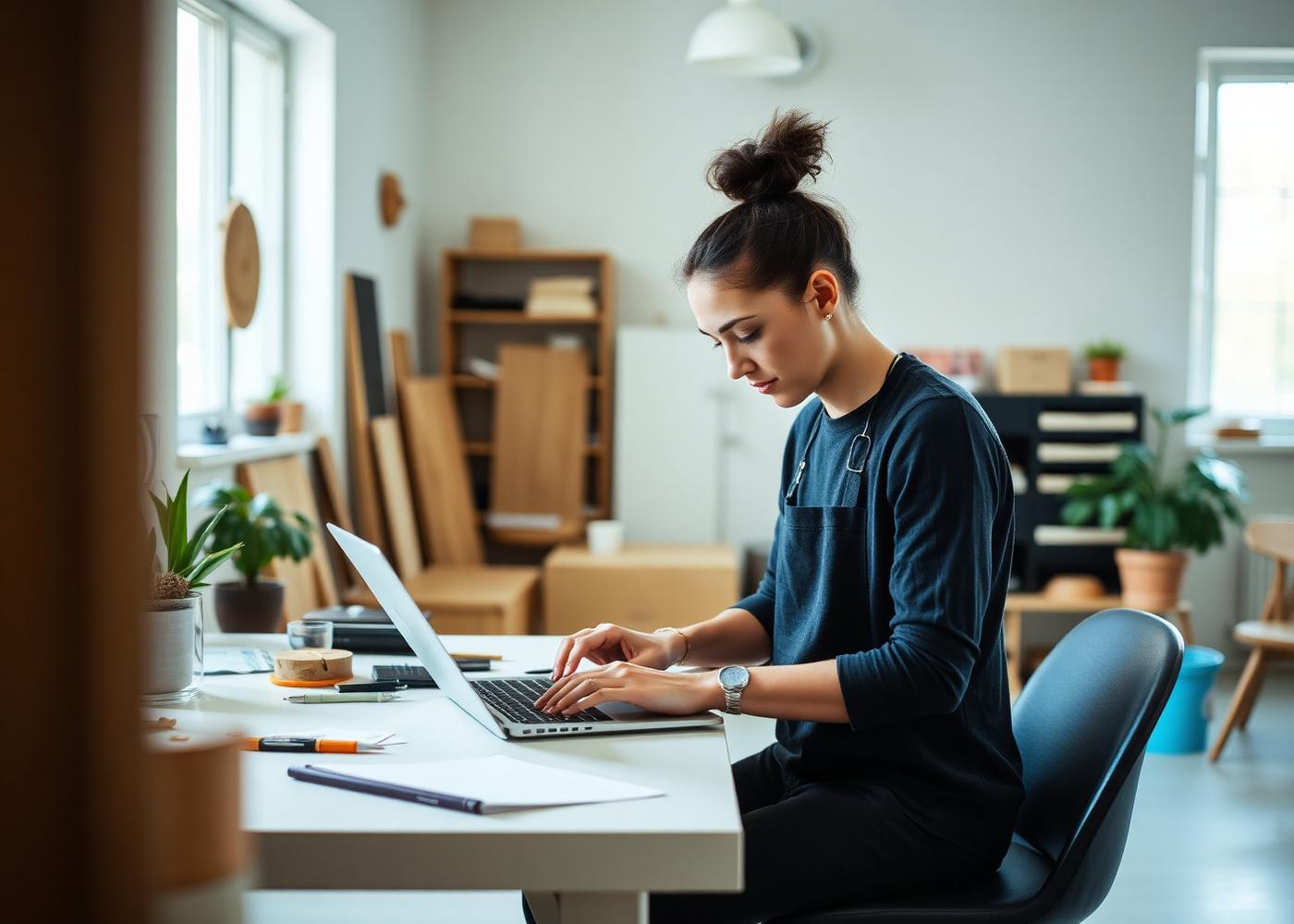 Selbstständige im modernen Arbeitsumfeld